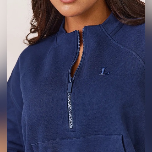 Lounge Varsity Quarter Zip Sweater (M) - Picture 4 of 5